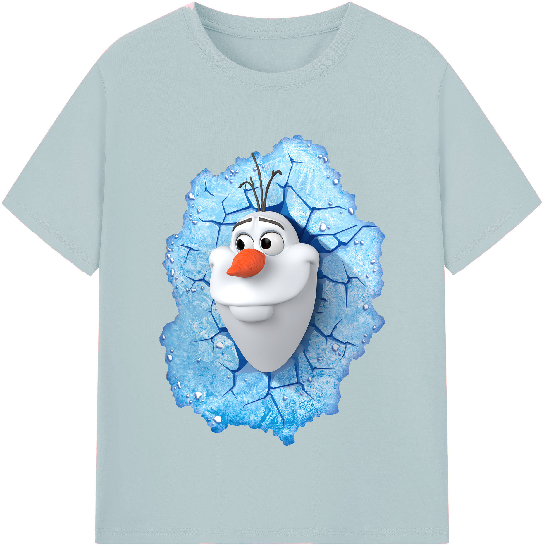 （画像用） アナと雪の女王 アンナ エルサ Frozen Anna Elsa 綿100％半袖Tシャツ（フロントプリント）